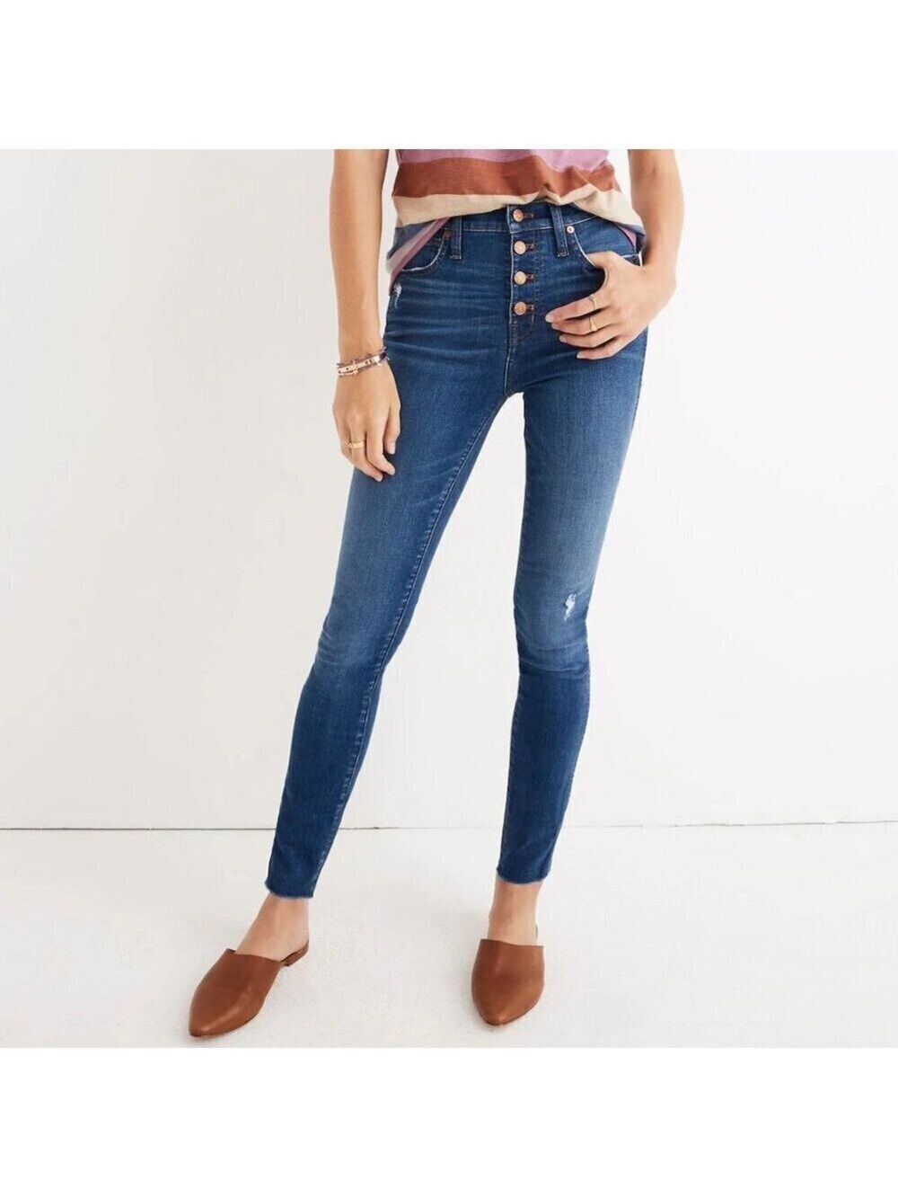 Madewell High-Rise Skinny Jeans Med Wash Women's Size 25